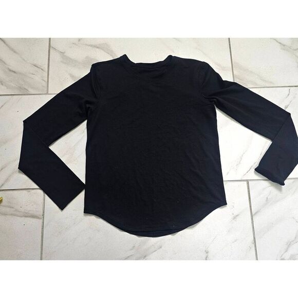 Lululemon Size 4 Black Fast & Free Long Sleeve - Picture 1 of 3